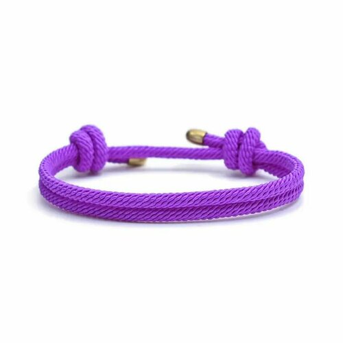 фото Плетеный браслет, 1 шт., фиолетовый accessories shop 17th
