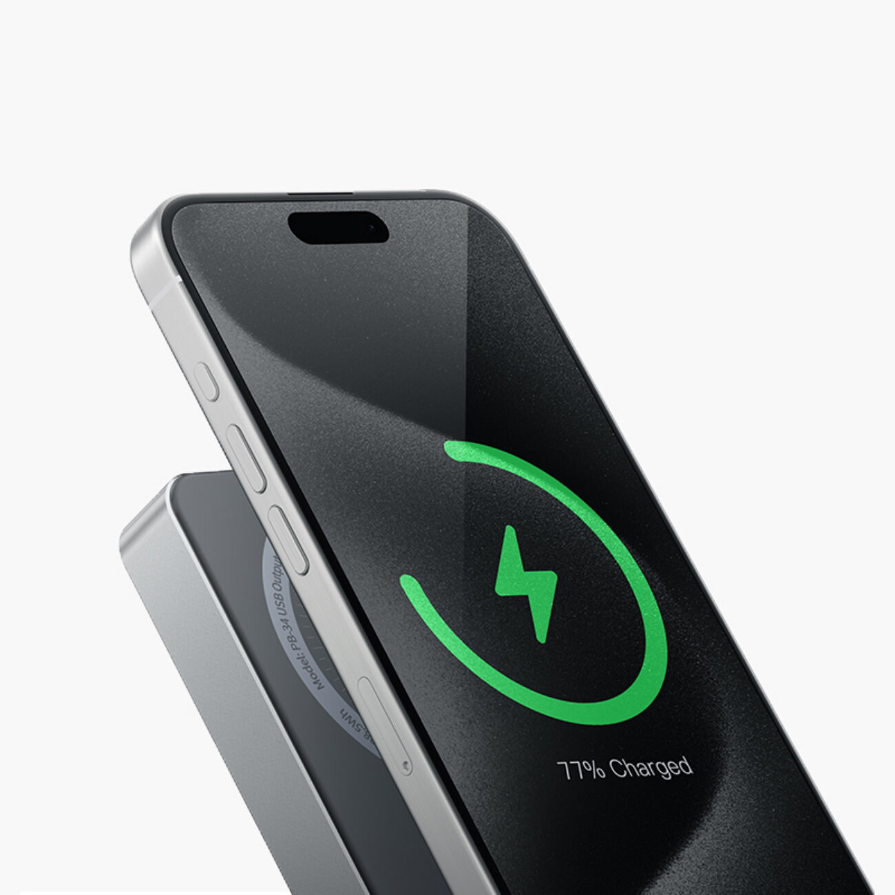 Беспроводной блок питания KEEPHONE Lucci / Быстрая зарядка аккумулятора: 10000 мАч, Повербанк — Titanium — фото 1