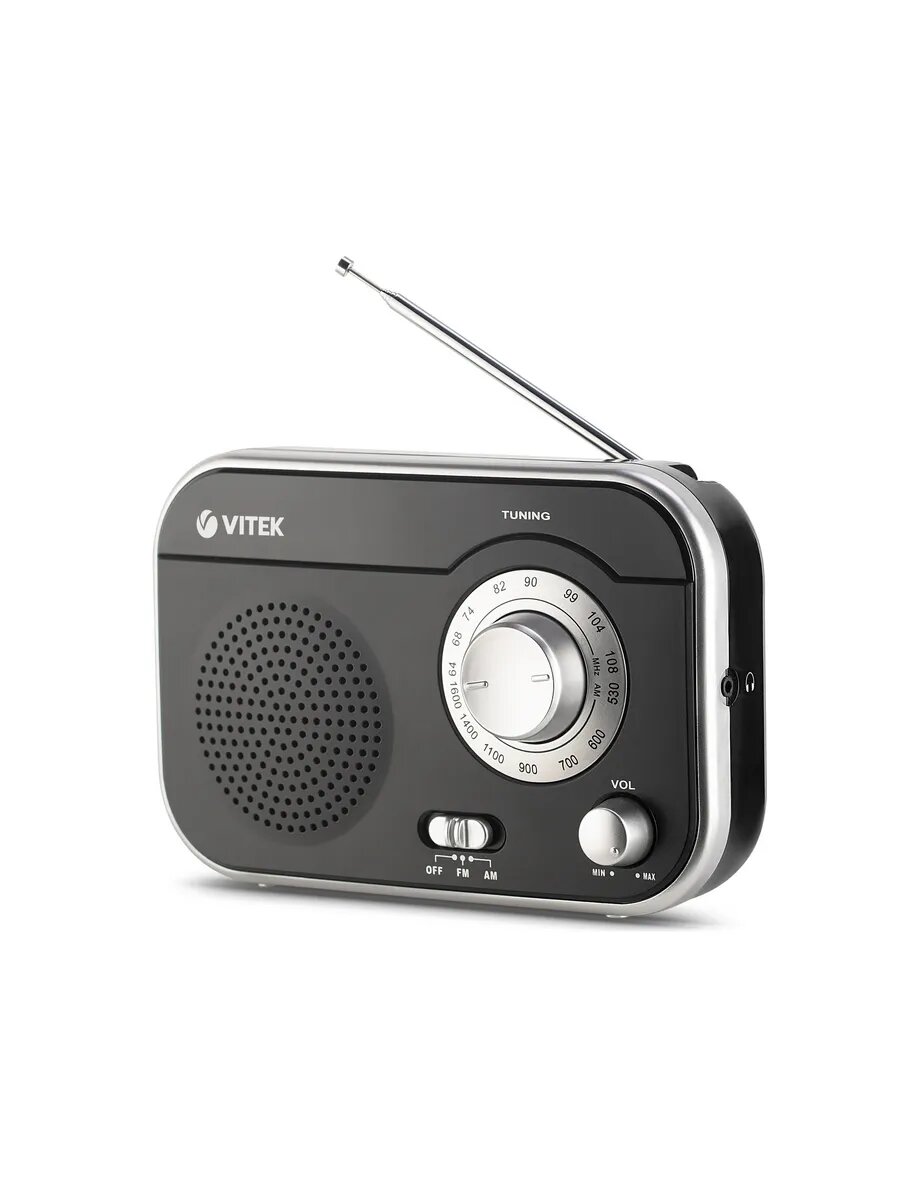 Радиоприемник настольный Vitek VT-3593 черный