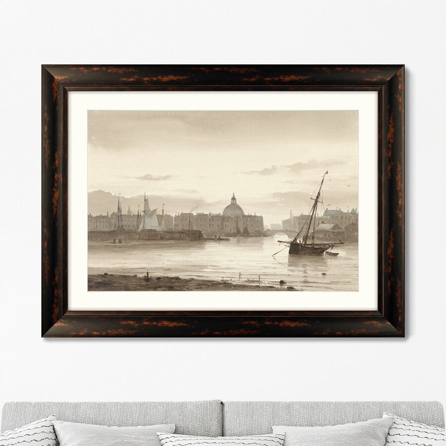 Картина на стену для интерьера. Amsterdam 1879 г. Размер: 605х805см. Печать на дизайнерской бумаге.