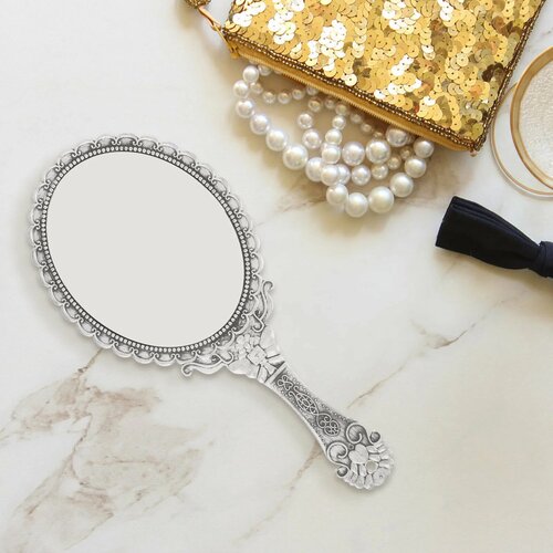 Ручное зеркало для макияжа винтажное зеркало для девочек зеркало для девочек с ручкой цвет в ассортименте 98₽