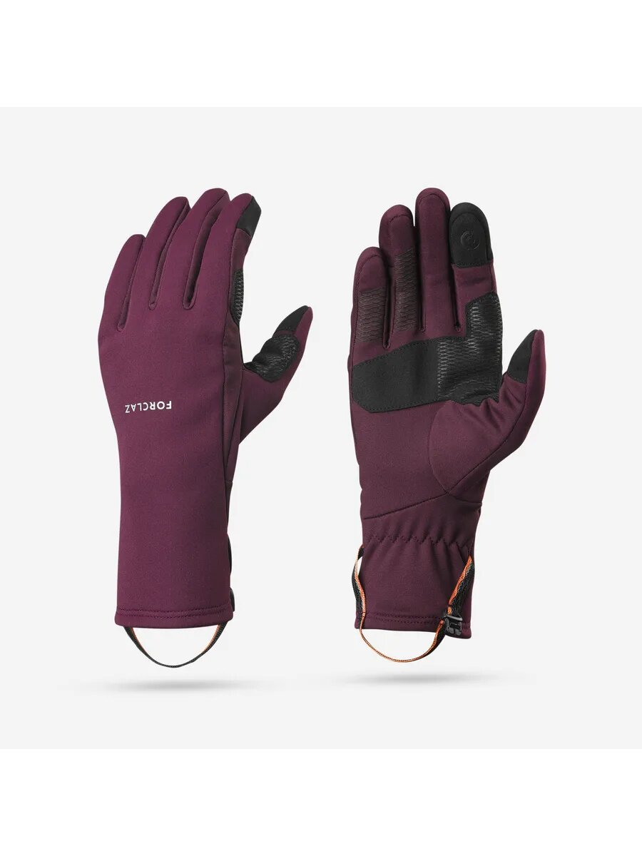 Перчатки Forclaz для женщин, размер L, бордовый