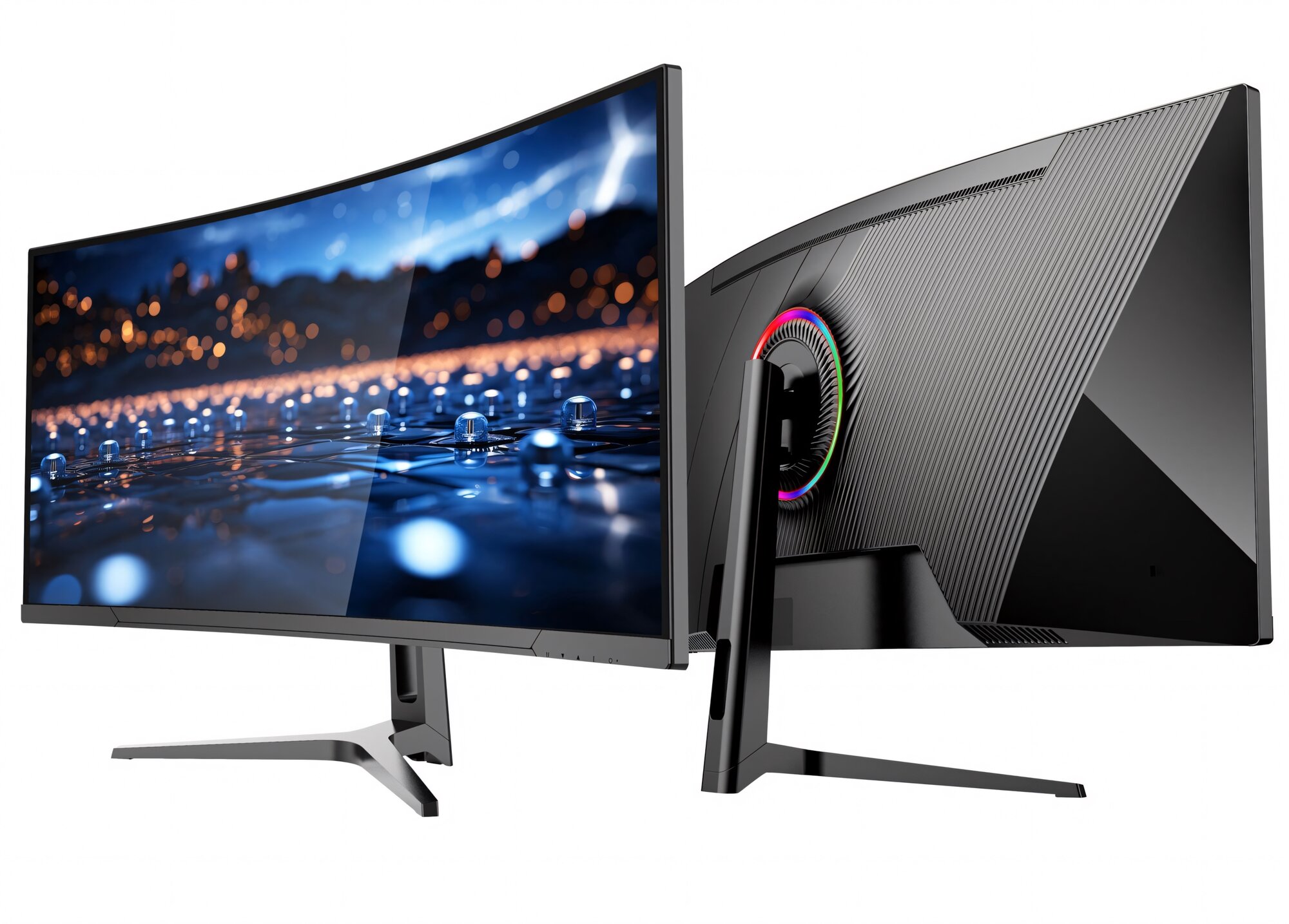 Монитор Pineeon PC3601J с изогнутым экраном, игровой, 4K, 34 дюйма, 100 Гц, черный — фото 1