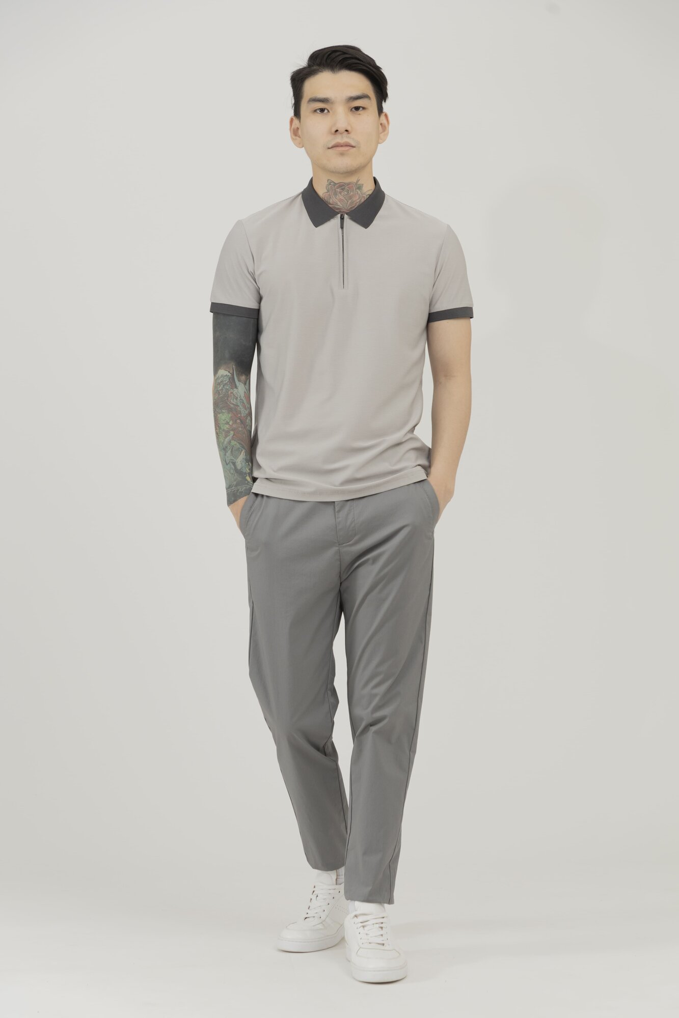 Поло спортивное TERRA PRO, 1 шт., размер M, grey — фото 1