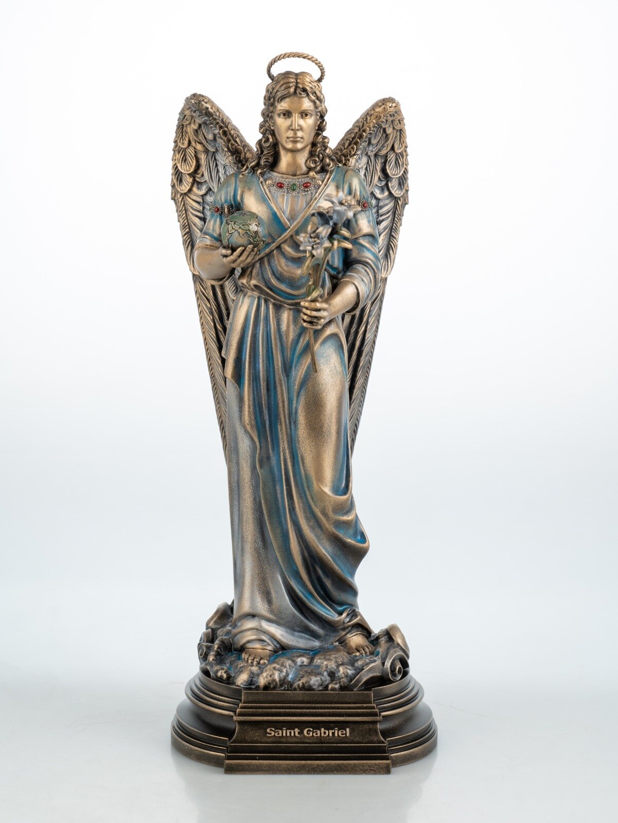 Статуэтка Архангел Гавриил, "Вернисаж истории" (24см)цвет Холодная Бронза