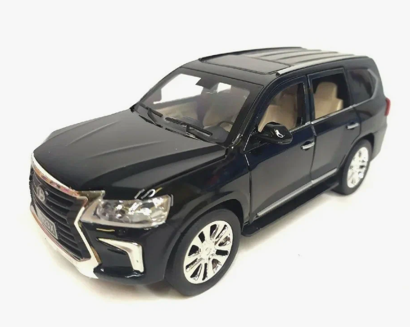 Машинка игрушка металлическая Lexus LX570 масштаб 1:24 с световыми и звуковыми эффектами — фото 1