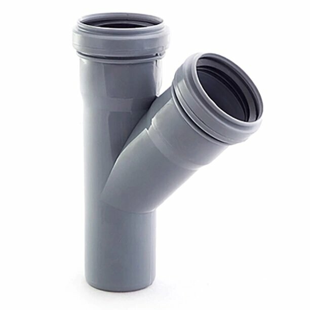 Тройник канализационный РТП d50 40 мм угол 45 
