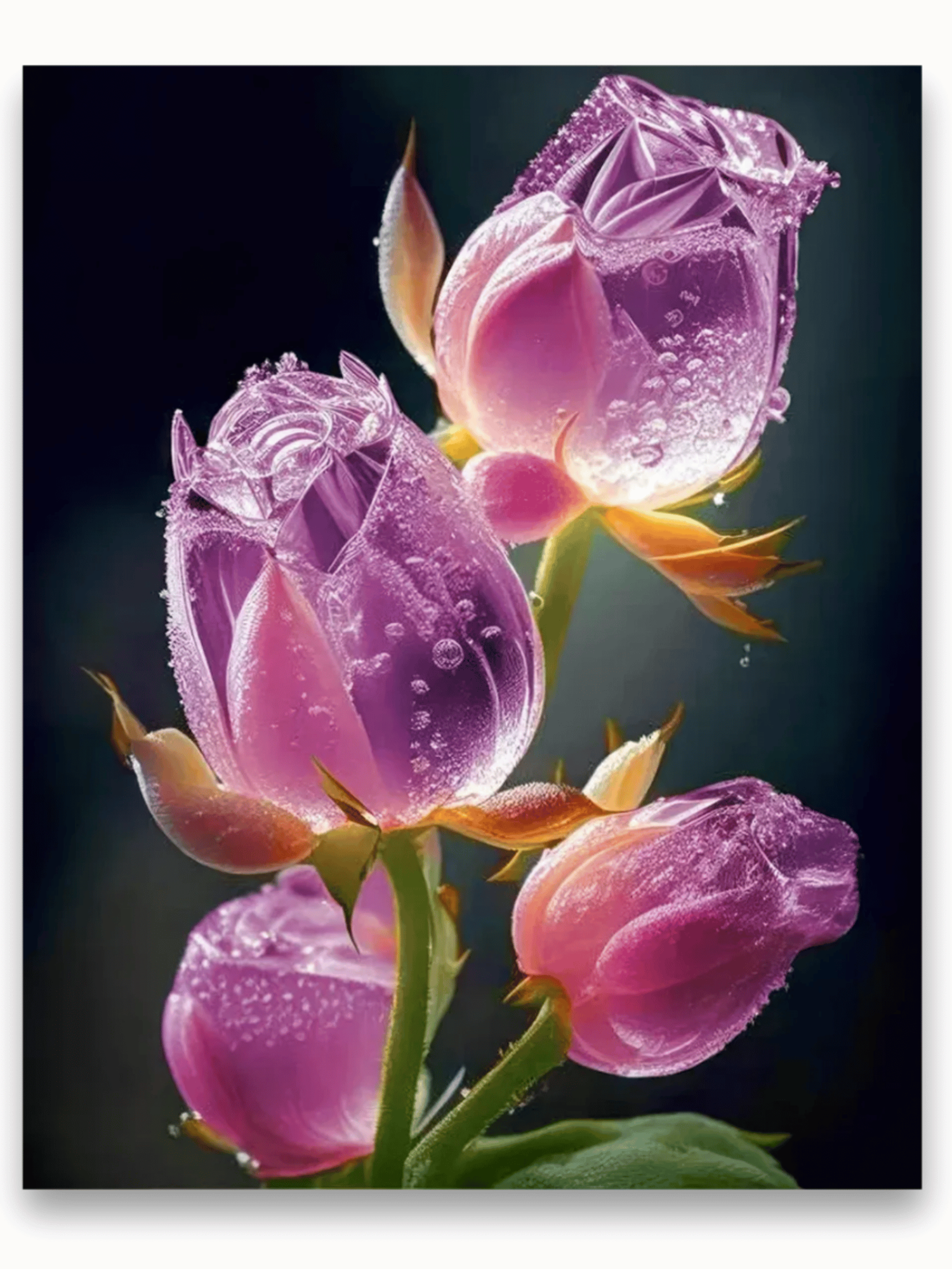 Алмазная мозаика на подрамнике 40х50/Цветы