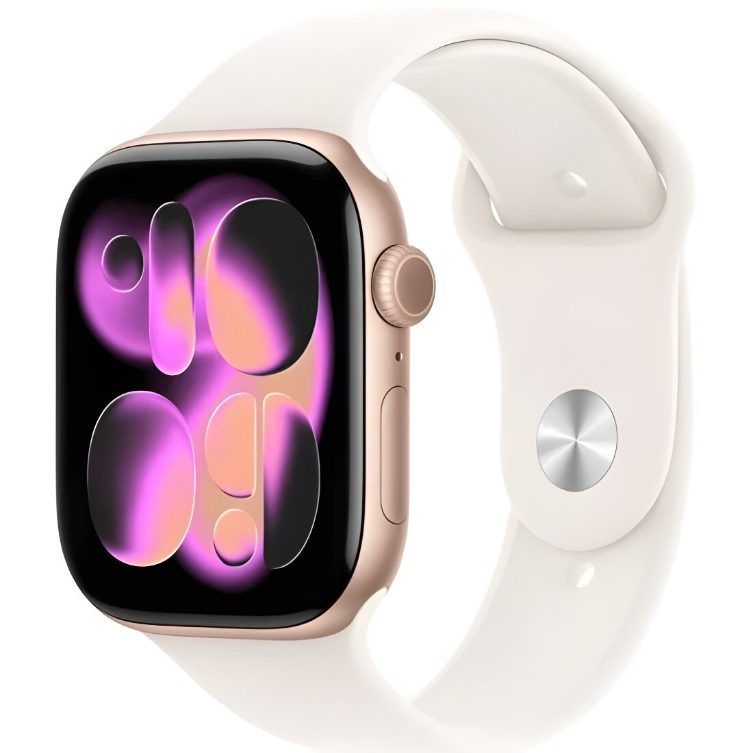 Apple Watch Series 11 46mm Rose Gold Aluminum Case Sport Light Blush M/L