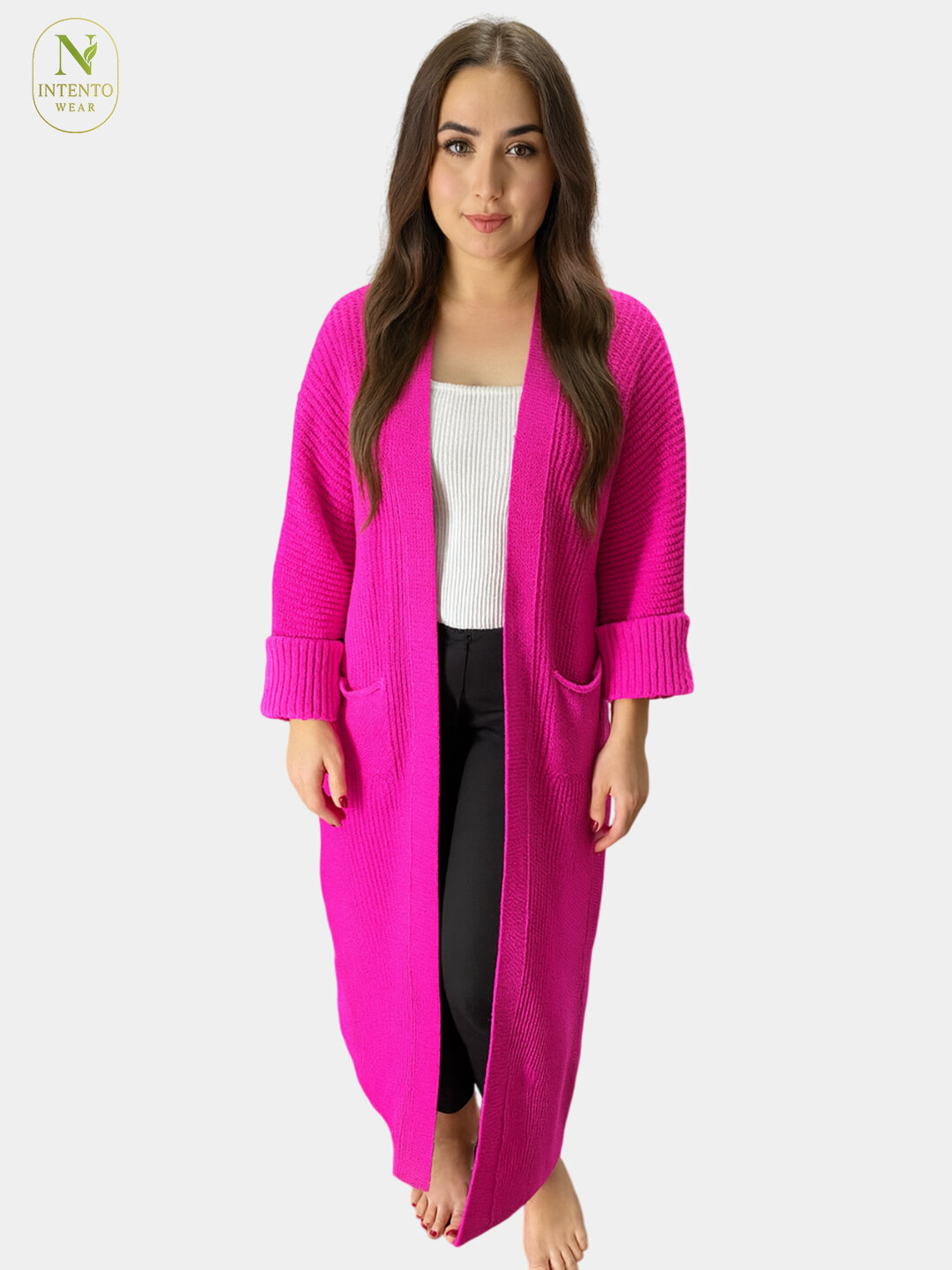 Кардиган ROYAL, размер 48-56, фуксия — фото 1