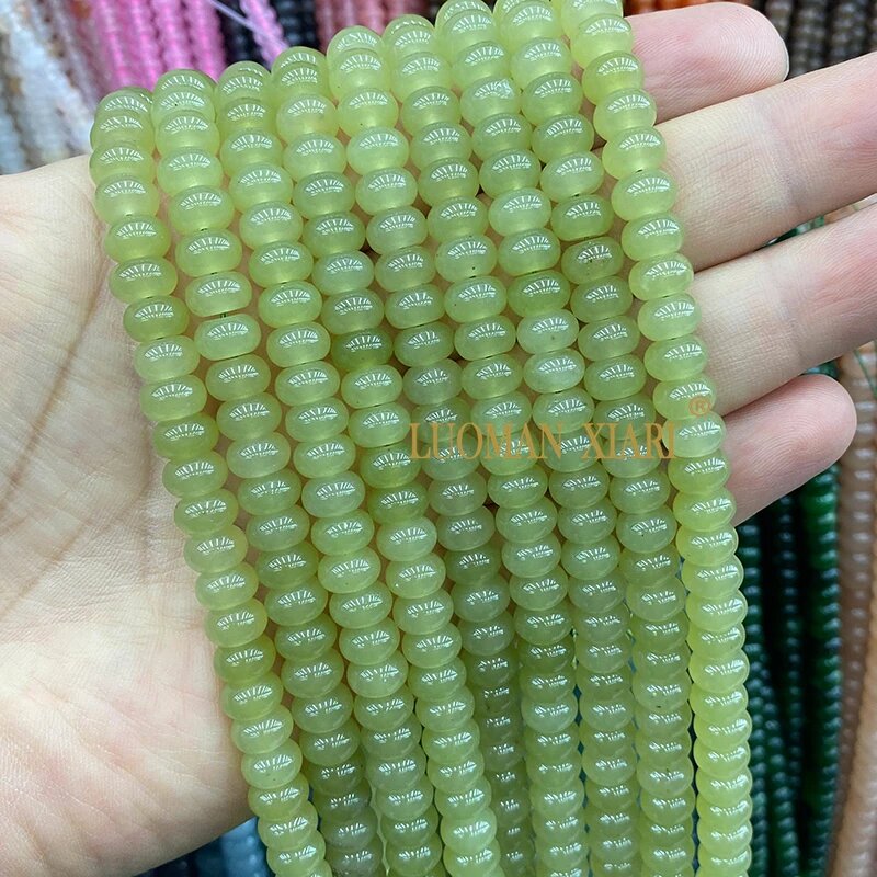 Бусины из натурального камня LUOMAN XIARI 5x8 мм набор green 022 5x8mm 15in 72-75pcs