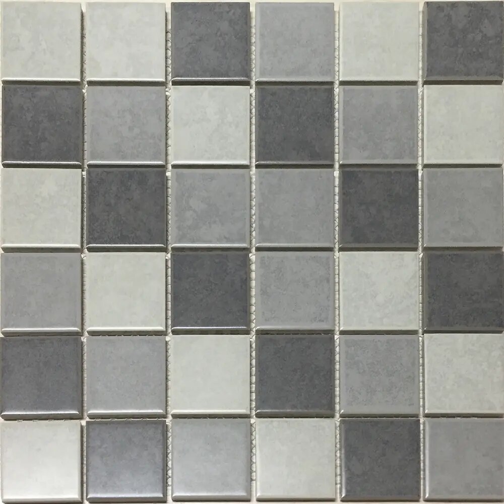 Креафорта мозаика керамическая 300x300x6мм цвет серый микс