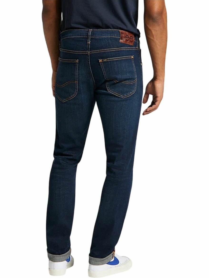 Джинсы зауженные Lee Men Luke Jeans, размер 38/34, темно-синий деним — фото 1