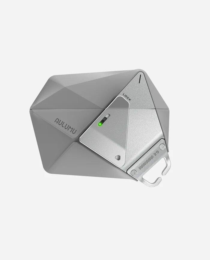 Чехол для AirPods Pro 3, Aulumu A39, геометрической формы, серый