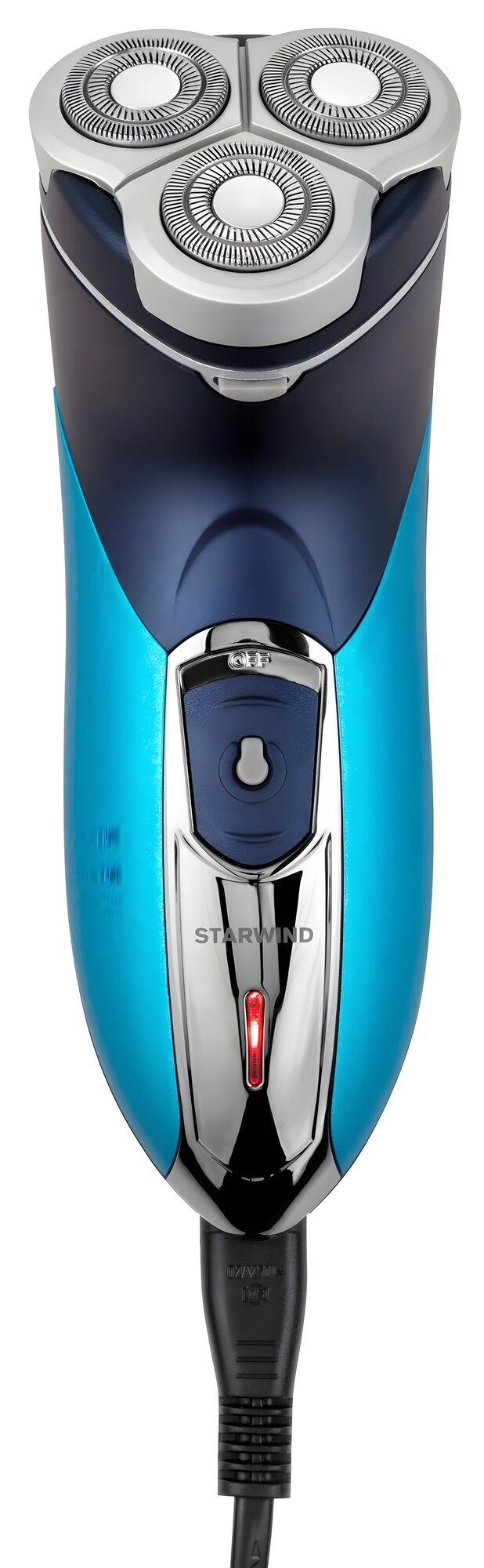 STARWIND SSH 1525 роторная электробритва 3 бреющих элемента аккумулятор черный