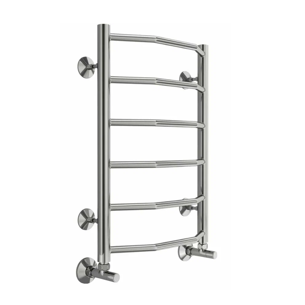 Полотенцесушитель водяной Terminus Виктория П6 нижнее подключение м/о-600 мм 632 x 830 мм хром