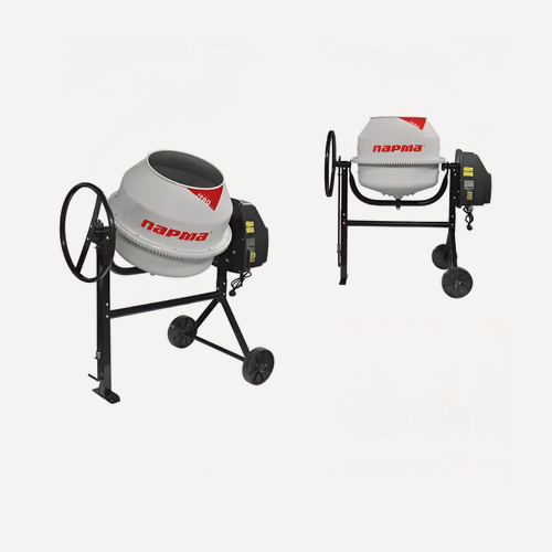 Изображение товара Бетономешалка парма БСЛ-140Ч 02.001.00035, серый/черный, электрическая, объем 120/50л, 500Вт