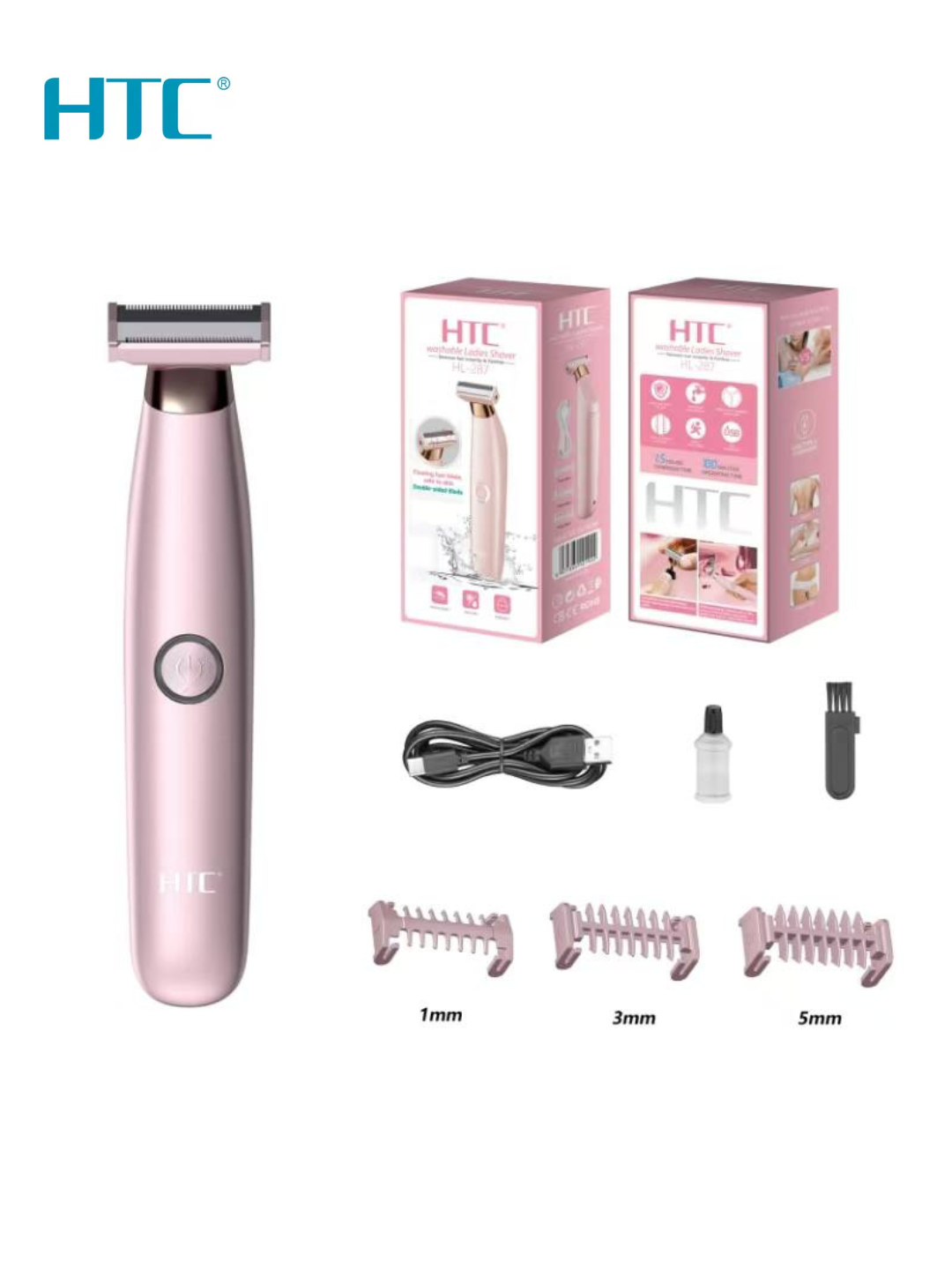 Триммер для тела и лица HTC OneBlade двустороннее лезвие, USB Type-C — фото 1