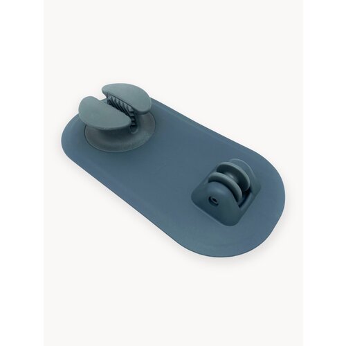 Якорный рым с роликом (роульсом) для лодки ПВХ, для фала/шнура диаметром 5-8 мм (серый)