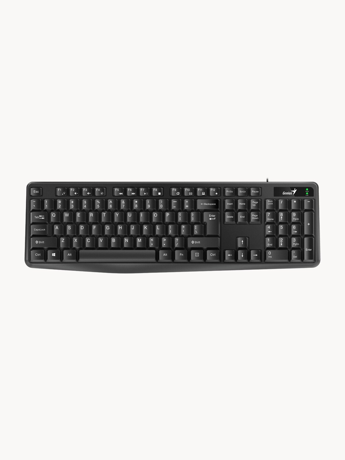 Клавиатура проводная узкая Genius Smart KB-117 (31310016402), черная