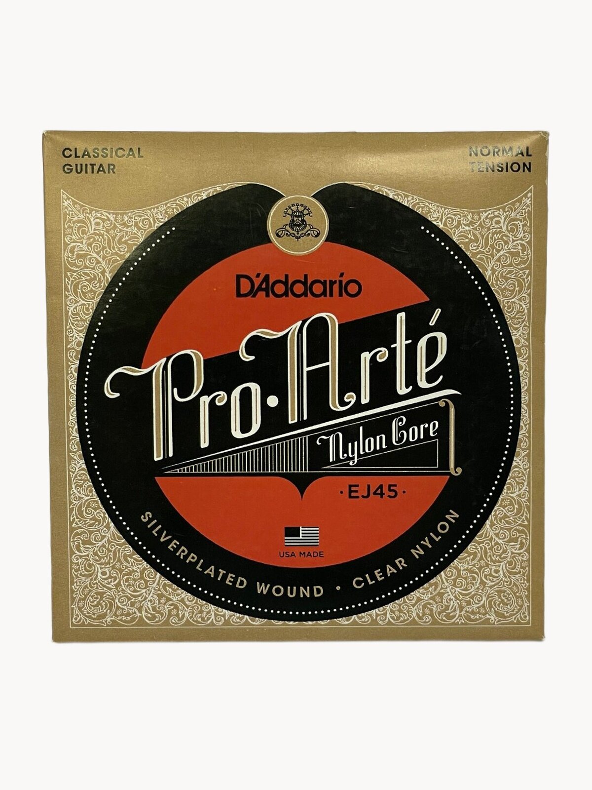 Струны нейлоновые для классической гитары D`Addario Pro Arte, 6 струн, нормальное натяжение, EJ45