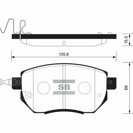 Колодки тормозные передние Sangsin Brake для INFINITI FX45/35 / NISSAN Murano ->08, 4 шт