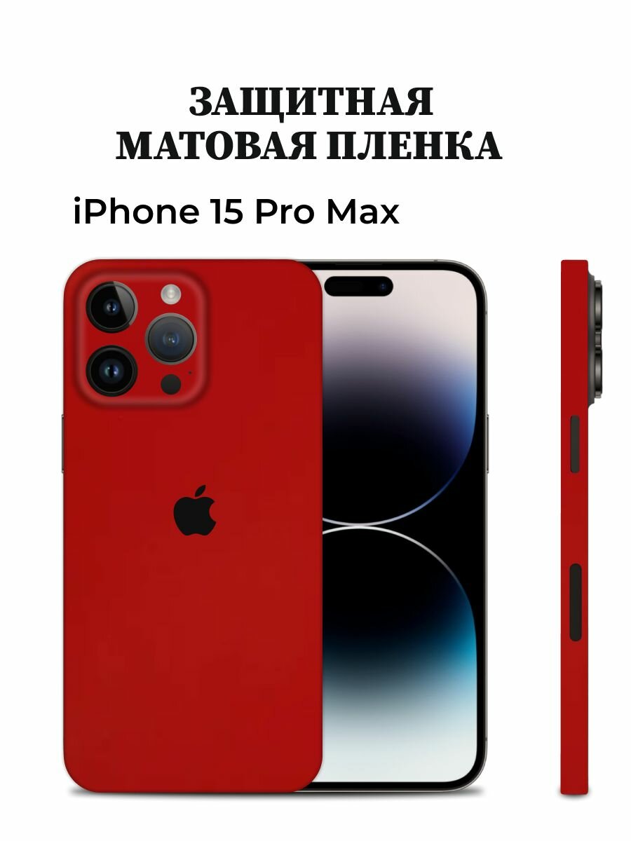 Матовая пленка на iPhone 15 Pro Max на заднюю панель