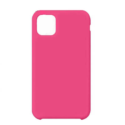 Чехол iPhone 12 Mini (5.4) Silicon Сase APL WS (с лого) ( Розовый)