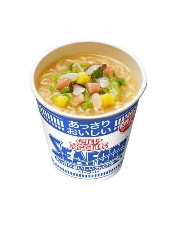 Лапша быстрого приготовления Nissin с морепродуктами 61 г, Япония — фото 1