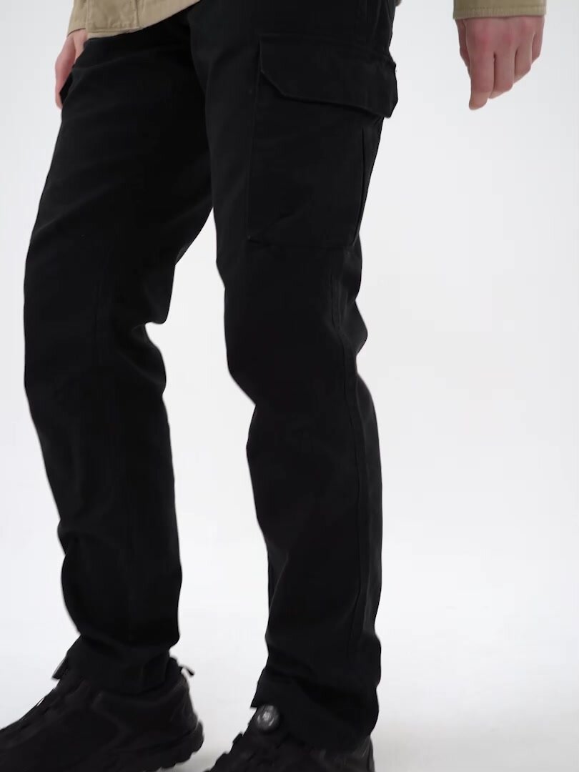 Брюки OUTVENTURE Travel Men’s Cargo Pants, размер 52, черный — фото 1