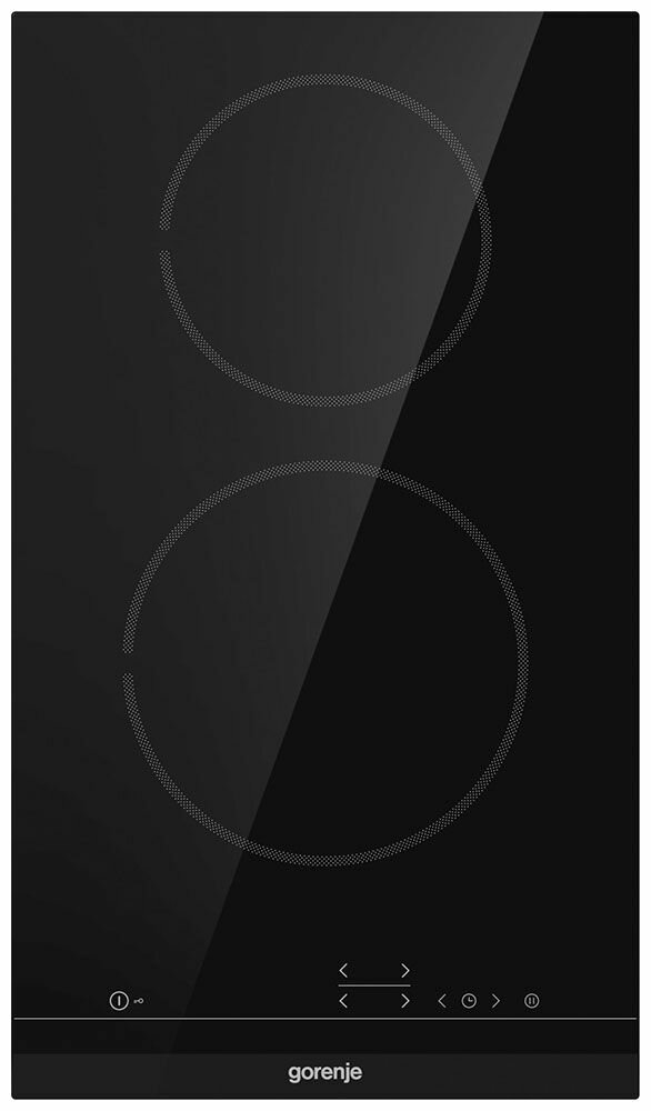 Варочная панель Gorenje ECT 321 BCSC Домино 30 х 52 см, 2 конфорки Hi-light, без рамки