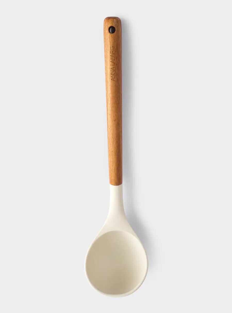 Половник 31 см силикон/дерево молочный Wenge