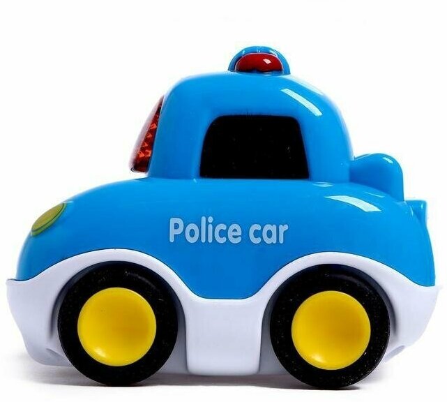 Музыкальная игрушка "Полицейская машина" цвет синий, звук, свет