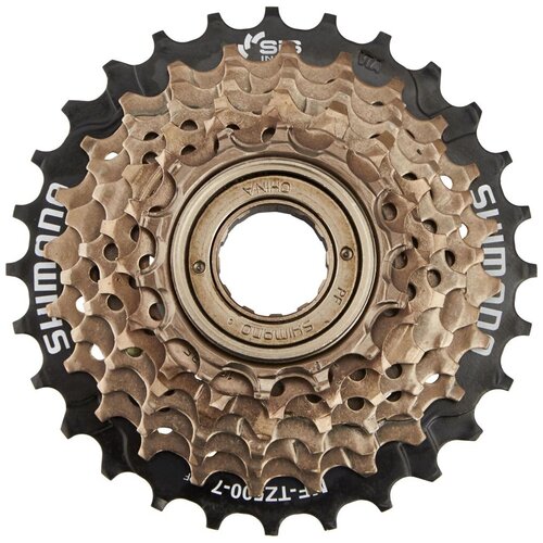 фото Shimano трещотка shimano mf-tz500 без упаковки (7ск, 14-28, без защиты)