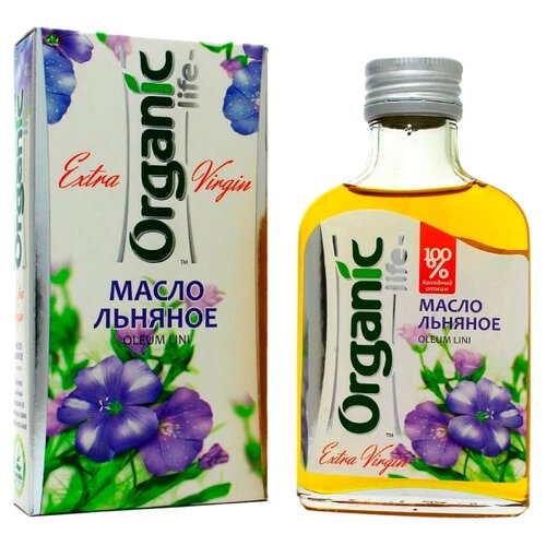 Масло льняное 500мл. Алтайское холодного отжима. Altay Organic