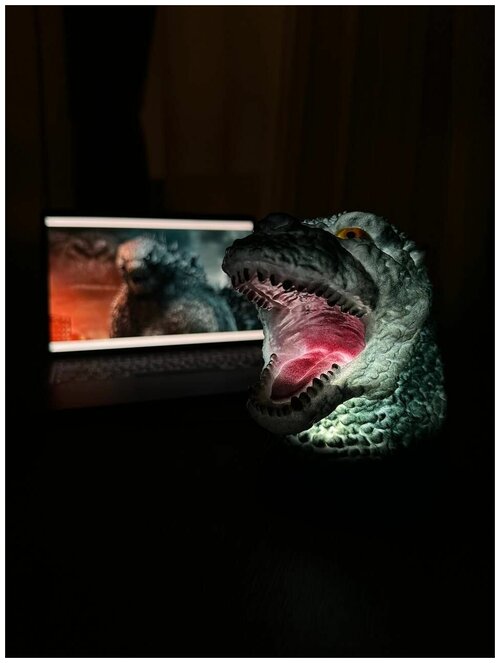 3D Светильник-ночник Годзилла (Godzilla), ночник для мальчиков и девочек