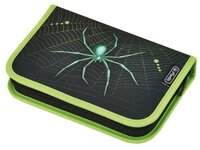 Herlitz Пенал Spider (50008407) черный/зеленый