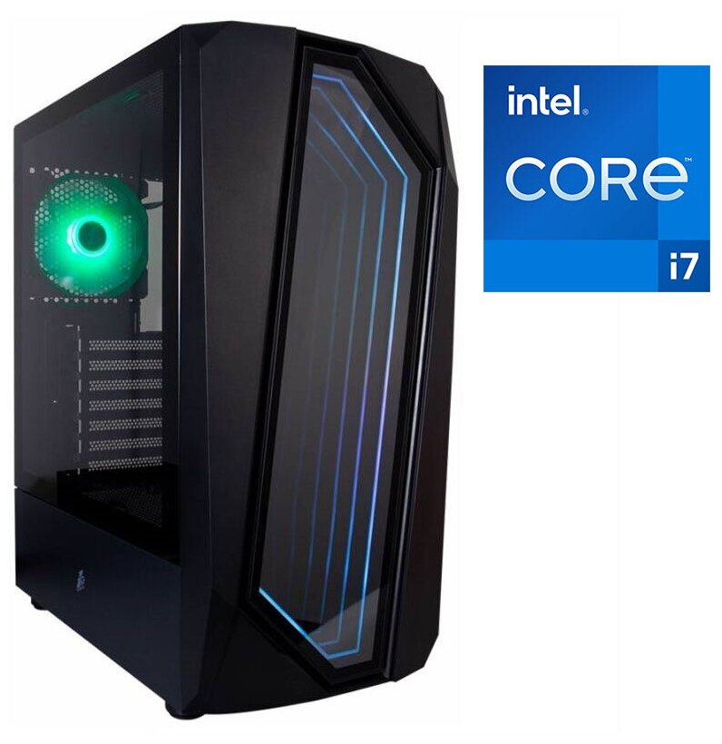 Игровой компьютер CyberNote 448 (Intel Core i7-10700F 2.9 ГГц, DDR4 32Гб, SSD 1Тб, HDD 1Тб, AMD Radeon RX580 8Гб, Win10Pro)