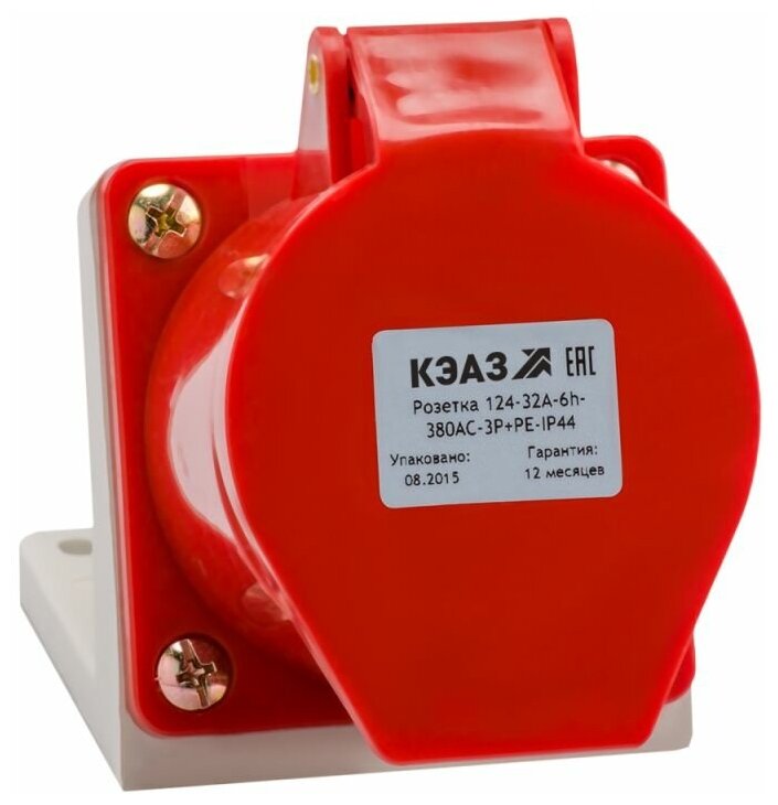 фото Розетка для монтажа на поверхность 114-16А-6h-380AC-3P+PE-IP44 222754 КЭАЗ