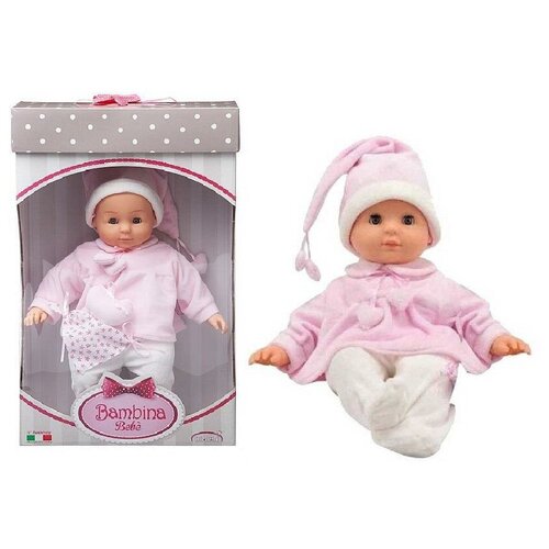 Кукла DIMIAN Bambina Bebe Пупс в кофточке с завязками-сердечками BD1603-M37/2