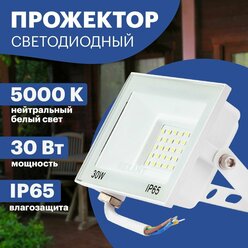 Прожектор светодиодный уличный севтильник REXANT 30 Вт