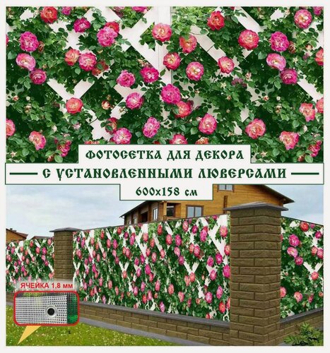 Изображение товара Фотосетка Мечта для декора "Розовая стена" 600x158 см