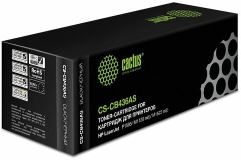 Картридж лазерный CACTUS (CS-CB436AS) для HP LaserJet P1505/M1120/M1522, 1 шт