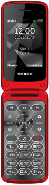 Мобильный телефон Texet 408 Красный