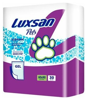 Пеленки (Luxsan) Коврик GEL для животных 60х90 30 шт/уп