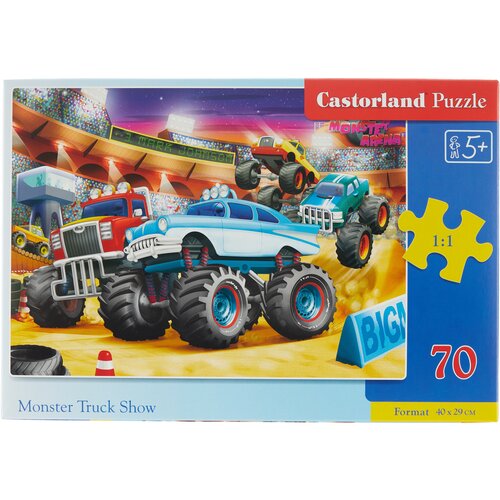 Пазл CastorLand Premium Шоу монстр-траков, 70 деталей