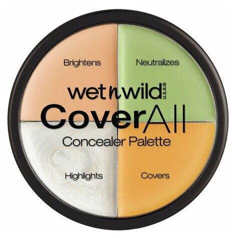 Wet n Wild Набор корректоров для лица (4 Тона) Coverall Concealer Palette E61462