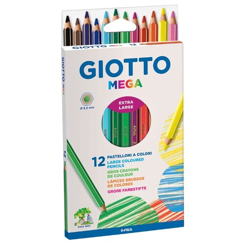 фото GIOTTO Цветные карандаши Mega 12 цветов (225600)