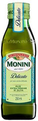 Масло оливковое Monini Delicato Extra Virgin нерафинированное высшего сорта первого холодного отжима Экстра Вирджин, 0,25л