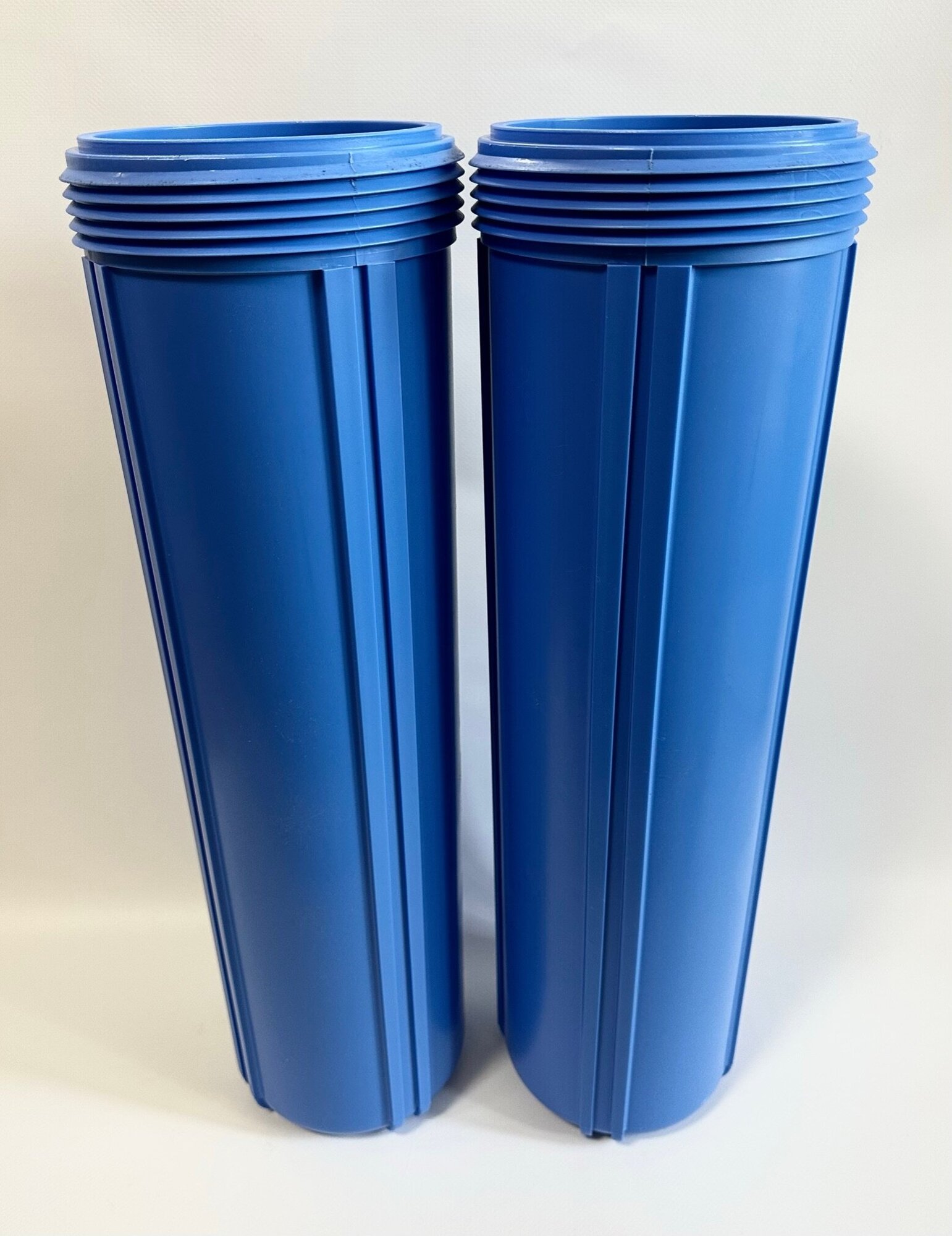 Магистральный фильтр двойной (2 колбы усиленные в сборе) размер 20 BIG BLUE - фотография № 3